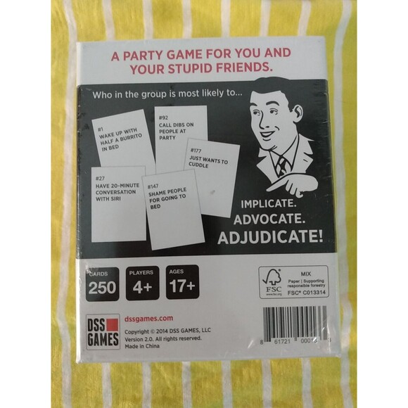 Who's Most Likely To. A Party Card Game 4 Players NEW Game night - Picture 3 of 3